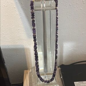 Purple Beaded Necklace